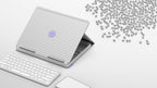 Logitech 920-011241 mobile device keyboard QWERTY UK English Bluetooth Grey, Violet, White