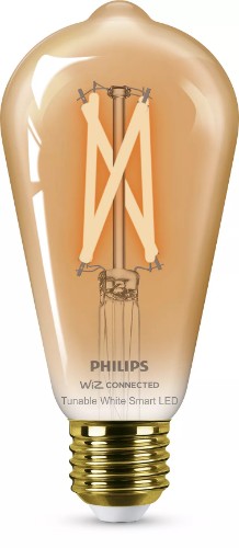 Philips Smart LED Filament ST64 Bulb, E27 Base, 640 lm