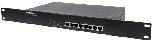 Intellinet 8-Port Gigabit Ethernet PoE+ Switch, 8 x PoE ports, IEEE 802.3at/af Power-over-Ethernet (PoE+/PoE), Endspan, Desktop (UK power cord)
