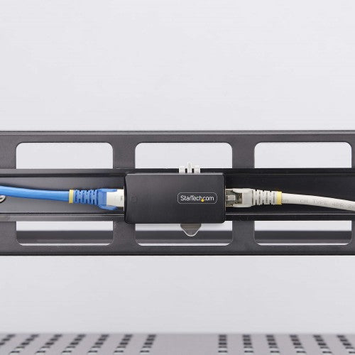 StarTech.com 1-Port Gigabit Network Isolator, Compact In-line RJ45 Ethernet Coupler with 4kV Galvanic Isolation, IP40, DIN Rail Mountable, TAA Compliant