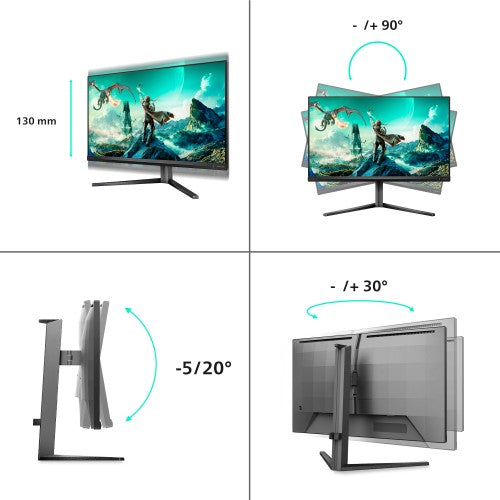 Philips Evnia 3000 27M2N3800A/00 computer monitor 68.6 cm (27") 3840 x 2160 pixels 4K Ultra HD LCD Black