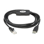 Tripp Lite U009-006-RJ45-X USB-A to RJ45 Rollover Console Cable (M/M) - Cisco Compatible, 250 Kbps, 6 ft. (1.83 m), Black