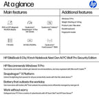 HP EliteBook 6 G1q 14 inch Notebook Next Gen AI PC Wolf Pro Security Edition Copilot+ PC Qualcomm Snapdragon X1P-42-100 Laptop 35.6 cm (14") WUXGA 64 GB LPDDR5x-SDRAM 1 TB SSD Wi-Fi 7 (802.11be) Windows 11 Pro Silver