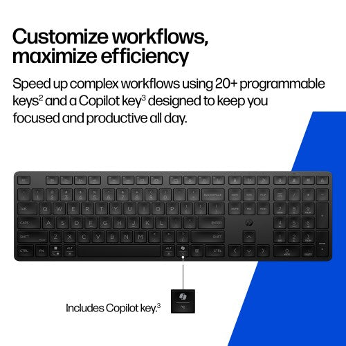HP 495K Multi-Device Dual-Mode Keyboard