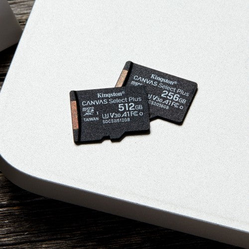 Kingston Technology Canvas Select 512GB micSDXC Plus 100R A1 C10 Card + ADP