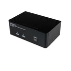 StarTech.com 2 Port Dual DisplayPort USB KVM Switch with Audio & USB 2.0 Hub