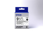 Epson C53S653004/LK-3TBN Ribbon black on Transparent extra adhesive 9mm x 9m for Epson LabelWorks 4-18mm/36mm/6-12mm/6-18mm/6-24mm