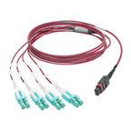 Eaton N845-01M-8L-MG InfiniBand/fibre optic cable 1 m MPO/MTP LC OFNP Aqua colour, Black