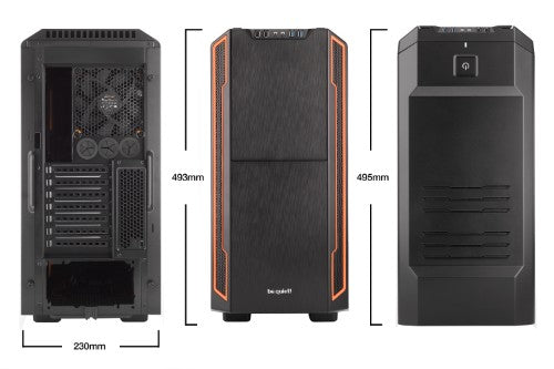 be quiet! Silent Base 600 Midi Tower Orange, Black