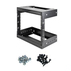 StarTech.com 2-Post 8U Heavy-Duty Wall Mount Network Rack, 19" Open Frame Server Rack with Adjustable Depth, Wall Mount Data Rack for IT / AV / Patch Panel / Computer Equipment - Cage Nuts and Screws Included