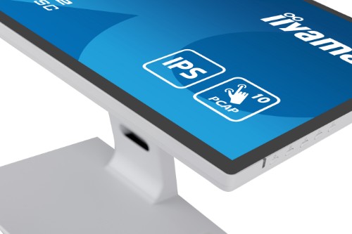 iiyama ProLite 23.8” PCAP 10pt touchscreen monitor featuring IPS panel technology, Edge-to-Edge glass design and anti fingerprint coating