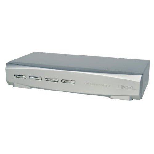 Lindy 4 Port KVM Switch Pro USB 2.0, DisplayPort 1.2 with TTU