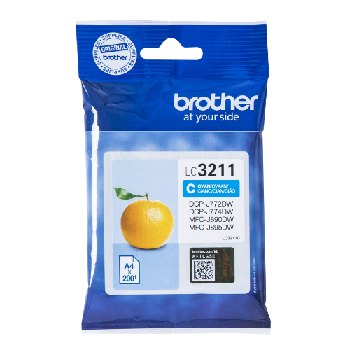 Brother LC-3211C Ink cartridge cyan, 200 pages ISO/IEC 19752 for Brother DCP-J 772