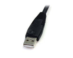 StarTech.com 6ft 4-in-1 USB DisplayPort KVM Switch Cable w/ Audio & Microphone