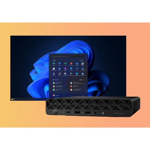 HP ProDesk 4 Mini G1i AI Intel Core Ultra 5 235T 24 GB DDR5-SDRAM 512 GB SSD Windows 11 Pro Mini PC AI PC Black