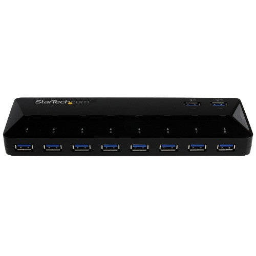 StarTech.com 10-Port USB 3.0 Hub with Charge and Sync Ports - 5Gbps - 2 x 1.5A Ports