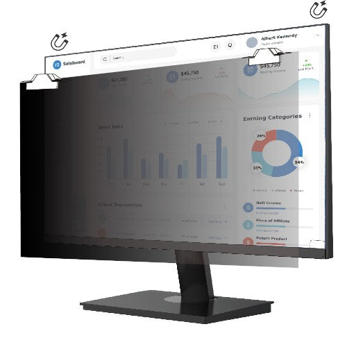 V7 PS27W9AM display privacy filter 68.6 cm (27") Monitor Frameless display privacy filter