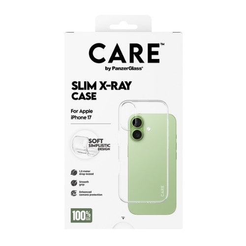PanzerGlass CARE by ® Fashionable Case Transparent X-Ray Soft Basic iPhone 17