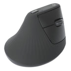 Manhattan Ergonomic Vertical Wireless Mouse (Right Handed), Black, Adjustable 800/1200/1600dpi, 2.4Ghz (effective range up to 10m), Six Button with Scroll Wheel, Nano USB-A receiver, AA battery (included), Three Year Warranty