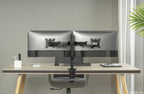 Origin Storage Gas Spring Dual Monitor Arm with VESA 75x75 and 100x100