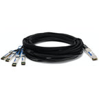 AddOn Networks ADD-QHPASCI-PDAC5M InfiniBand/fibre optic cable 5 m QSFP+ 4x SFP+ Black
