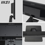 MSI Pro MP225V 21.45 Inch Monitor, FHD (1920 x 1080), 100Hz, VA, 1ms, 1x HDMI 1.4b, 1x D-Sub(VGA), Anti-Glare, Anti-Flicker, Less Blue light, TÜV Certified, VESA, Kensington, Black