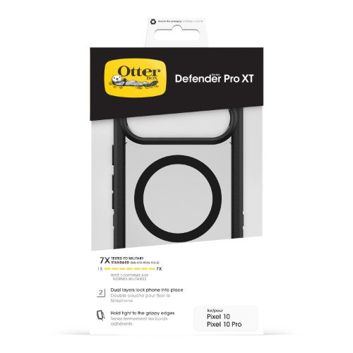 OtterBox Defender Pro XT with Magnets Series for Google Pixel 10/Pixel 10 Pro, Dark Side