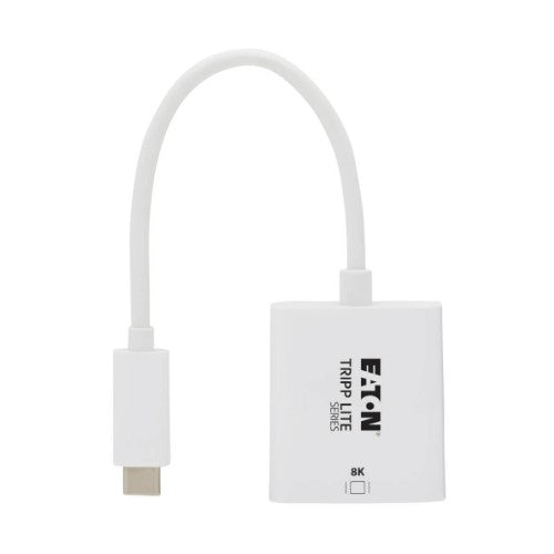 Tripp Lite U444-06N-HD8KW USB-C to HDMI Adapter (M/F) - 8K, HDR, 4:4:4, HDCP 2.3, White