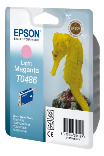 Epson C13T04864010/T0486 Ink cartridge light magenta, 400 pages/5% 13ml for Epson Stylus Photo R 300