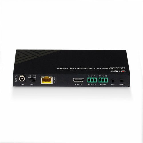 Lindy 150m Cat.6 HDMI 4K60, IR, RS-232 & Audio HDBaseT KVM Extender, Receiver