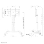 Neomounts PLASMA-M2500SILVER TV trolley 42-100" - motorised