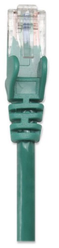 Intellinet Network Patch Cable, Cat5e, 5m, Green, CCA, U/UTP, PVC, RJ45, Gold Plated Contacts, Snagless, Booted, Lifetime Warranty