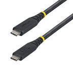 StarTech.com 1m (3ft) USB4 Cable, 40Gbps, USB-IF Certified USB-C Cable, 240W PD, 8K 60Hz/4K 240Hz DP2.1 DP40, TPE Jacket, Thunderbolt 4 Compatible - Black USB-C Cord