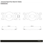 StarTech.com Adjustable Tablet Tripod Stand - TAA