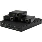 StarTech.com 3-Port HDBaseT Extender Kit with 3 Receivers - 1x3 HDMI over CAT5e Splitter - Up to 4K - TAA