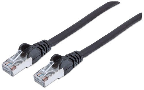 Intellinet Network Patch Cable, Cat6, 2m, Black, Copper, S/FTP, LSOH / LSZH, PVC, RJ45, Gold Plated Contacts, Snagless, Booted, Lifetime Warranty