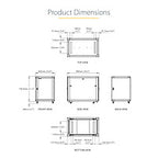 StarTech.com 15U Enterprise-Grade Flat Pack Server Rack Cabinet, 19in Enclosed 4-Post Rack with 29in (75cm) Mounting Depth and 1764lb (800kg) Weight Capacity