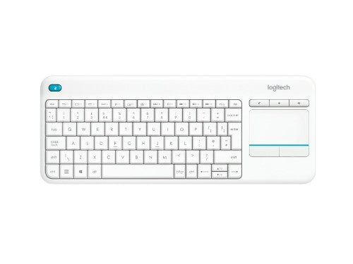 Logitech Wireless Touch K400 Plus keyboard Home RF Wireless Swiss White
