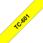 Brother TC-601 DirectLabel black on yellow 12mm x 7,7m for Brother P-Touch TC 9-12mm