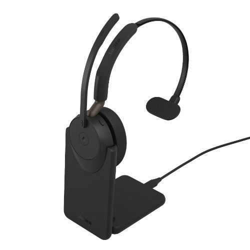 Jabra Evolve3 65 MS - USB-C with Dongle - Mono (Charging Stand)