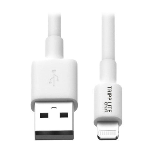 Tripp Lite M100-010-WH USB-A to Lightning Sync/Charge Cable (M/M) - MFi Certified, White, 10 ft. (3 m)