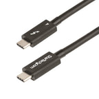 StarTech.com 1.6ft (50cm) Thunderbolt 4 Cable - 40Gbps - 100W PD - 4K/8K Video - Intel-Certified Thunderbolt Cable - Compatible w/USB 4/Thunderbolt 3/USB 3.2/USB Type-C/DisplayPort