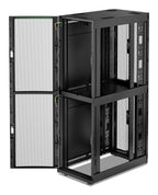 APC NetShelter SX, Server Rack Enclosure, Colocation, 2 x 20U, 600W x 1070D mm, with Sides, Black