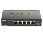 D-Link 5-Port Gigabit PoE Smart Managed Switch with 1 PD port