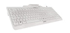 CHERRY KC 1000 SC keyboard USB AZERTY Belgian White