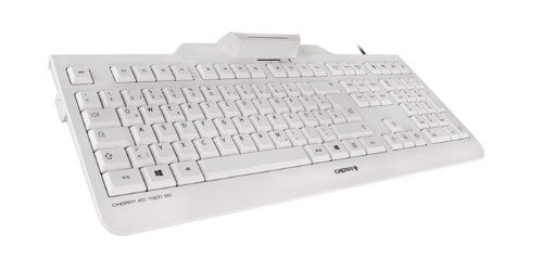 CHERRY KC 1000 SC keyboard USB AZERTY Belgian White