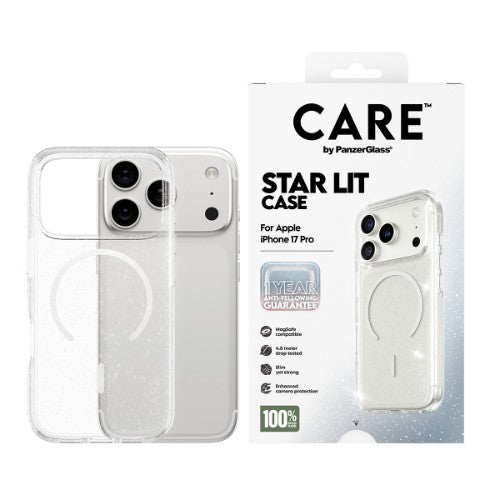 PanzerGlass CARE by ® Flagship Case Urban Explorer Star Lit w. White MagSafe iPhone 17 Pro
