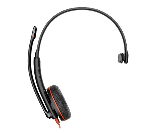 HP Poly Blackwire 3210 Monaural USB-C Headset +USB-C/A Adapter (Bulk)