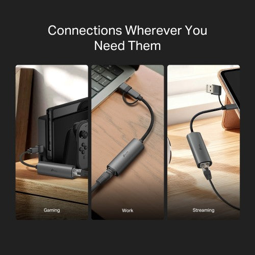 TP-Link USB Type-C to RJ45 Gigabit Ethernet Network Adapter