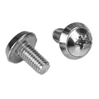 StarTech.com 20-Pack M6 12mm Screws, Square Hole Cage Nuts and Installation Tool, Hardware Mounting Kit for 19" or 10" Server Racks, Cabinets and Enclosures, Silver - TAA